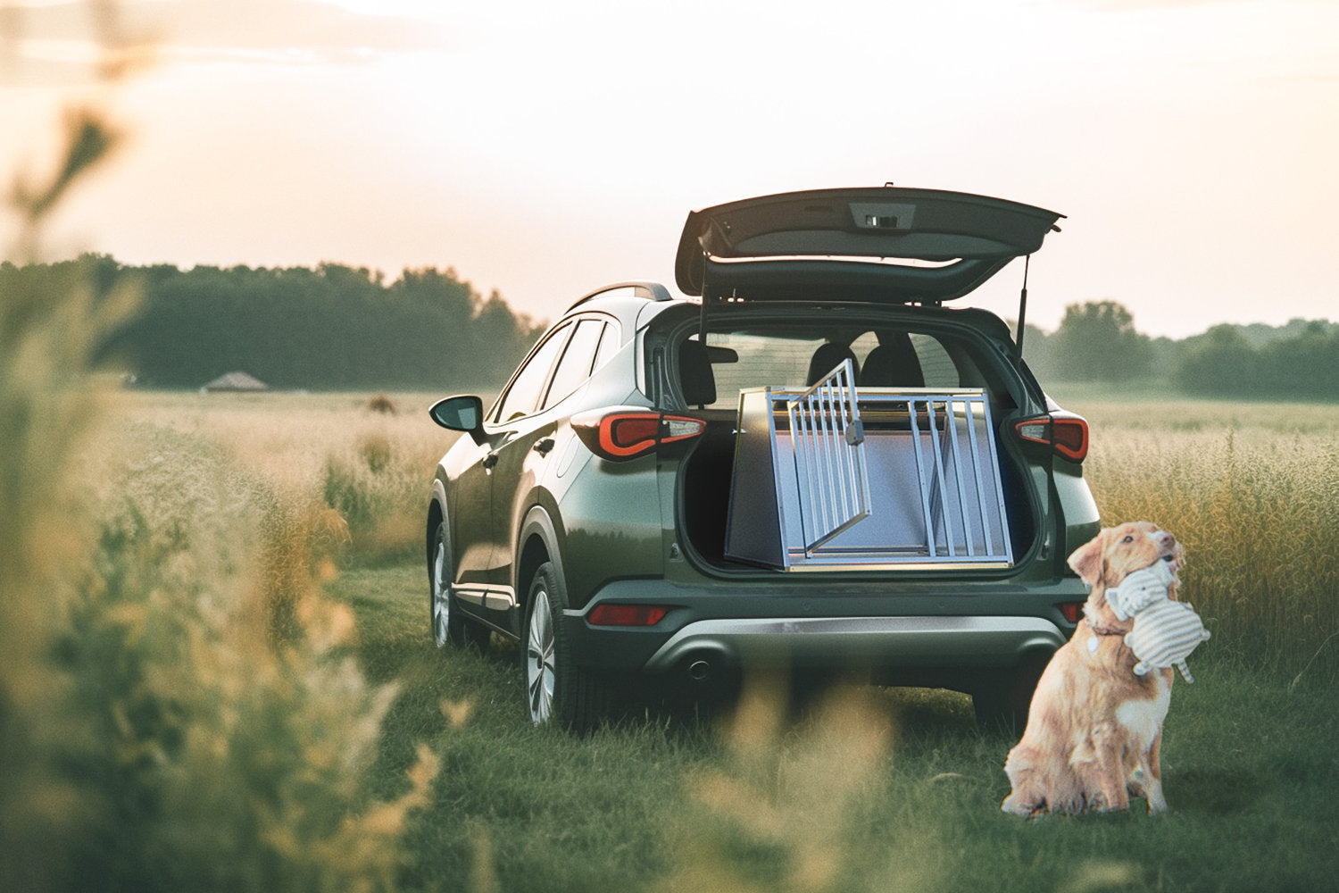 Bei uns spielt die Grösse deines Hundes oder die Marke deines Autos keine Rolle. Wir sorgen dafür, dass dein treuer Vierbeiner stets genügend Platz und Komfort während jeder Autofahrt geniesst.